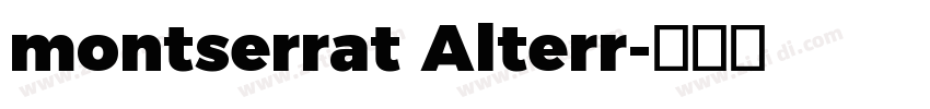 montserrat Alterr字体转换